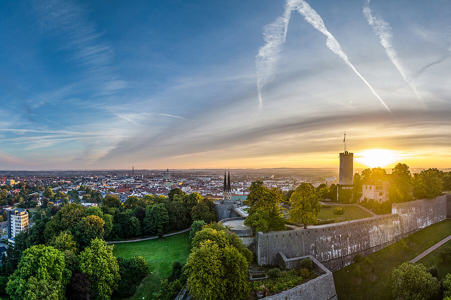Foto von der Sparrenburg und Bielefeld